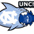 Pixelated icon shows light blue speech bubble with white interior containing blue arrow symbols, dark blue circular shape with white highlights, and black text reading 'UNC' in top-right corner.