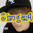 A four- shows a person in black clothing and cap with white symbols, each displaying different colored text overlays