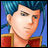 A pixelated anime-style character with blue hair and red clothing appears on the left side of a contact sheet, while the right side displays stylized text "Anime IM" and "COM" against a black background.