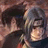Pixelated anime-style character with gray hair and dark clothing against a brown background, red text reads "I was the emo kid in the Family Until ... He came along"