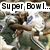 Pixelated football players in green and white uniforms tackle on a field with text overlays reading "Super Bowl...", "Here Comes", and "THE EAGLES!".