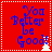 Red square icon with white dotted border containing blue pixelated text "You Better Be Good!" and a small white triangular shape at bottom right.