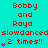 A static image displays repeated text and symbols on a cyan background with red and pink pixelated elements.