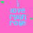 A pink background displays repeated light blue text 'i love ryan rose' with green and purple stars scattered around, some stars move between frames.