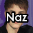 A four- shows a person with brown hair and black clothing against purple background, next to red heart symbol with text "Naz Loves Justin"