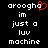 Pixelated text on black background with red heart symbol replacing 'o' in 'aroooha', two identical static frames side-by-side.