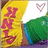 Pixelated image of a character in yellow and green clothing with pink text on yellow background and pink 'ollie' text on yellow background.