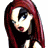 A 48x48 pixel animated buddy icon featuring a cartoon woman with long red hair on the left and green text "Original Icons .com" on a dark green background to the right, displayed as a contact sheet of two frames.