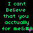 Green pixelated text on black background reads 'I cant Believe that you acctually for me	' with pink star-like symbols appearing and disappearing
