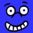 Two pixelated cartoon faces with blue backgrounds, each showing different mouth expressions in a contact sheet layout.