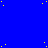 Blue background with scattered yellow squares and a gray rectangle in the bottom right corner.