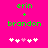 Green text 'erin + brandon' on bright pink background with five white and one light pink pixelated hearts below.