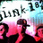 Pixelated image with blue background, white text, and a small inset photo of people with 'DARK 16' text above.