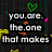 Pixelated text reads 'you are the one that makes my heart beat so hard I love you<3' with green heart symbols and scattered colored dots on a dark background.