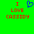 Green background with red pixelated text 'I LOVE CASSIDY' and a blue pixelated heart symbol above the text on the left side.