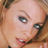 Static close-up of a person's face with visible eyes, lips, and hair in pixelated 256x256 format.