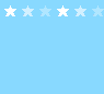 Two light blue rectangular with white and light blue stars; top has ten stars, bottom has six stars