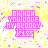 Static pixel art icon with repeated text and patterned background.