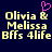 Pixelated yellow text on dark blue background with pink heart symbol above ampersand, repeated side-by-side.