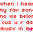 Red pixelated text repeats across a white background with pink heart symbols replacing 'm' in 'music' and 'me' in 'me', with a gray rectangle obscuring the bottom-right corner.