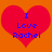 Two identical red hearts on an orange background with blue text reading "I Love Rachel" inside each heart.