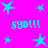 Bright pink background with cyan star shapes and repeated "syd!!!" text in cyan pixelated font.