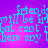 Pixelated cyan text on a purple-pink gradient background with repeated phrases and partial words.