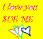 Pixelated yellow background with orange-pink text reading 'I love you' and 'LOVE ME', plus a colorful pixel-art arrow pointing right.