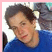 A pixelated contact sheet of two animated frames showing a person in a blue shirt on the left and pink text reading "I Love Pierre Bouvier!!!" on the right, with a light pink border.