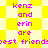 Yellow and white checkered background with pink text reading 'kenz and erin are best friends' in two identical horizontal