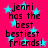 A static image with a bright pink background and light blue stars, displaying repeated text in black pixelated font.