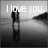 Black-and-white image of two figures standing on a beach with text overlays reading "I love you.", "Please", and "love me too" across different