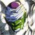 Pixelated image of a character with purple hair, blue torso, green lower body, and dark limbs against a light background.