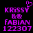 Pixelated purple text and symbols on black background, with a heart symbol above the first 'KRiSSY' in left