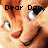 A four- shows a cartoon cat face with changing text: 'Dear Day', 'Merry Christmas', and 'Love Theodore' , the fourth empty