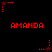 Red pixelated text and star-shaped icons on a black background, with animated variations of the stars' dot patterns.