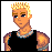 Pixel art with four : top-left shows a blonde man in black tank top, top-right displays text and blue water symbols, bottom two show a crying woman with long hair