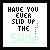 Four identical square display pixelated text reading 'HAVE YOU EVER SLID UP THE' above a faded green 'Slide', with a vertical green dotted line to the right of 'THE'