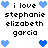 Pixelated text and blue heart icons arranged in a pattern with repeated phrases and heart symbols on a white background