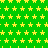 Green background with yellow star pattern; gray rectangle in bottom-right corner; some stars have small white dots above them.