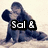Two side-by-side pixelated images of a couple embracing, one in color with "Sol &" text and the other in black-and-white with "Faith" text.