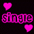 Pixelated pink text and hearts on black background in a contact sheet of two identical frames.