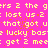 Static image with bright pink background and yellow pixelated text repeating phrases like 'ers 2 the girs 2' and 'lost us 2'.