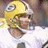 A football player in a yellow helmet and white jersey appears across four with green text overlays reading 'I', 'LOVE', 'TAYLOR!!' on different frames