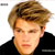 Static 50x50 pixel buddy icon showing a close-up of a person's head and shoulders with light brown hair, black clothing, and visible facial features including eyes, nose, mouth, and ears against a white background.