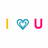 Pixelated icon displays 'I' in yellow, a blue heart symbol, and 'U' in pink on white background.