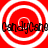 Red background with white concentric circles and black text reading "CandyJyCane" in four quadrants.