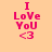 Pixelated pink text "I Love You <3" on peach background with green horizontal bars appearing in different positions across frames.