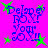 A vibrant pink background features blue pixelated text reading "Deliver ROY! Your SOX!" surrounded by green star shapes in four repeated quadrants.