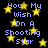 Black background with yellow stars and blue text reading 'Your My Wish On A Shooting Star' in pixelated font.